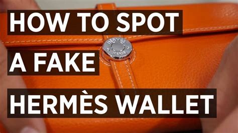 how to spot real from fake hermes wallets|how to detect a hermes wallet.